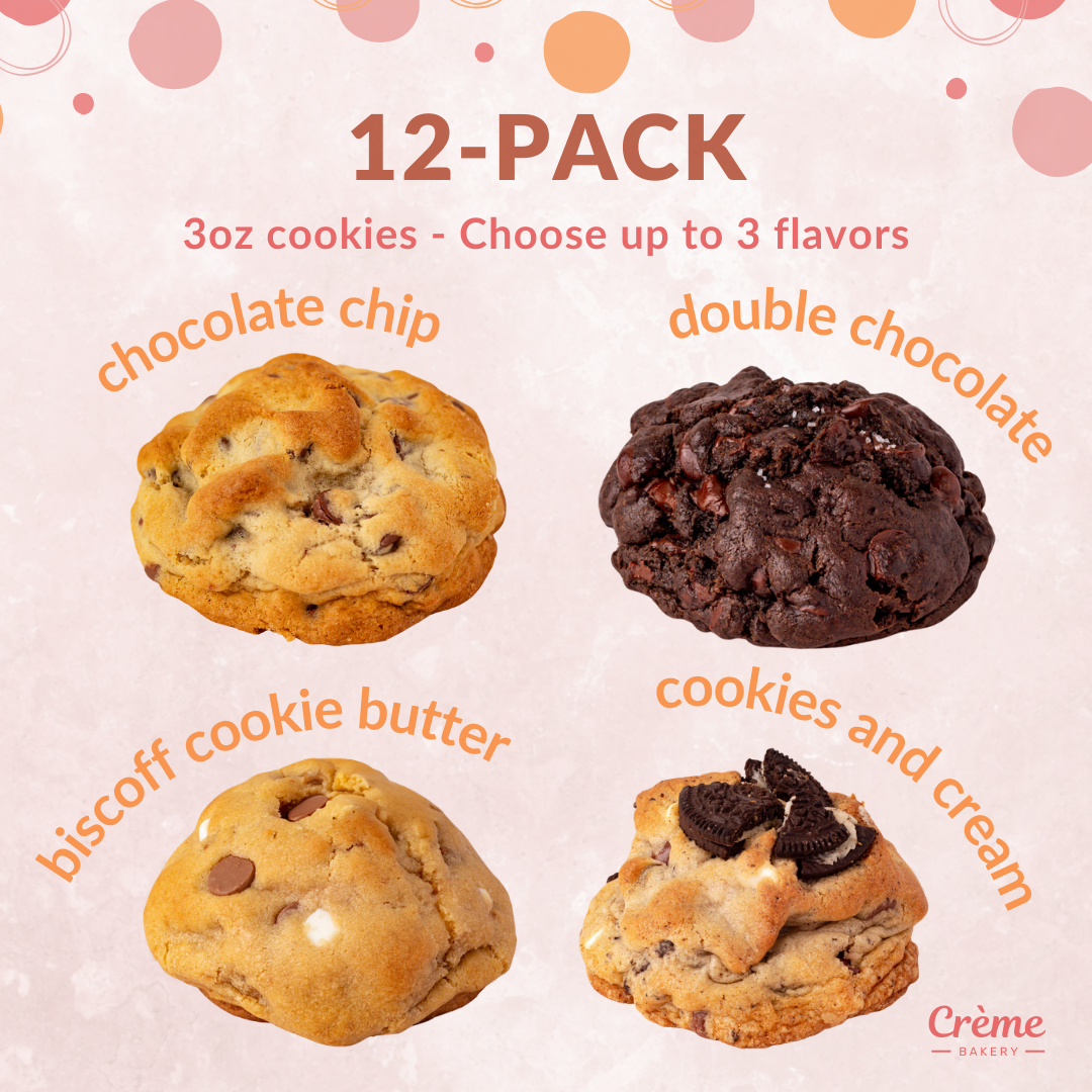 Cookies for sharing - Mini 3oz Cookie Shareable Size – Crème Bakery