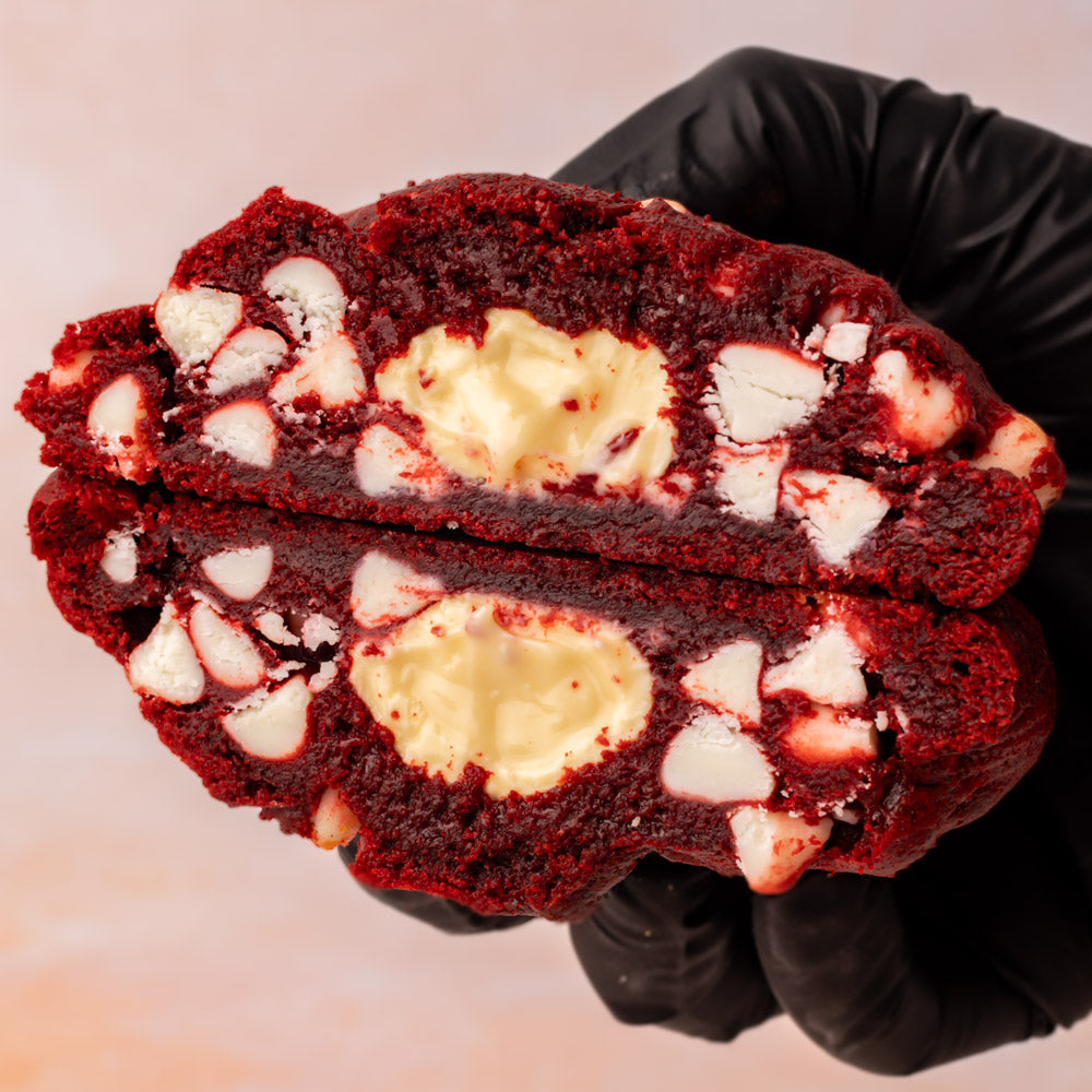 Red Velvet White Chocolate Truffle Stuffed