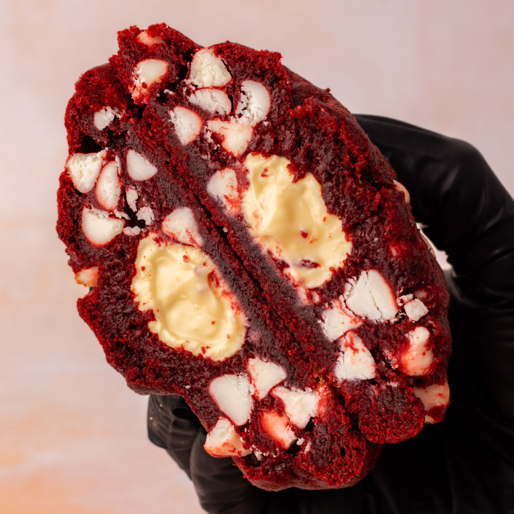 Red Velvet White Chocolate Truffle Stuffed