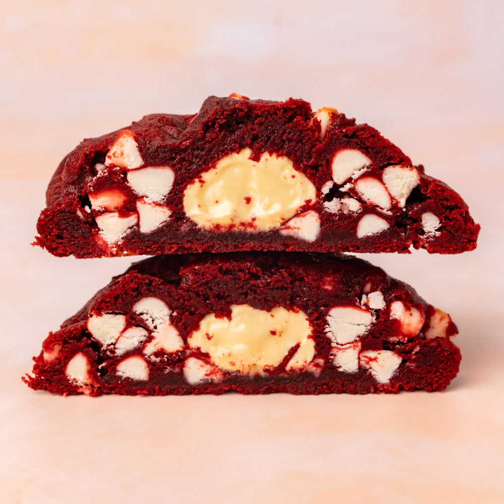 Red Velvet White Chocolate Truffle Stuffed